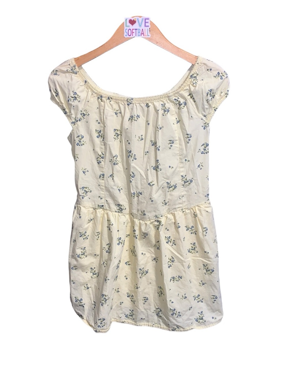 Weekend Academy Girls Cotton Corset Dress Yellow Floral Smocked Girls XXL 18